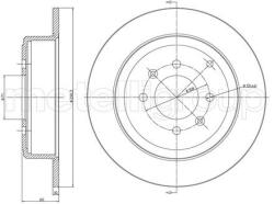 METELLI Brzdový kotúč METELLI 23-0431C (23-0431C)