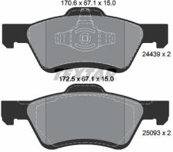 TEXTAR Sada brzdových platničiek kotúčovej brzdy TEXTAR 2443901 (2443901)