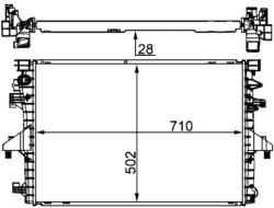 MAHLE Chladič motora MAHLE CR 1792 000S (CR 1792 000S)