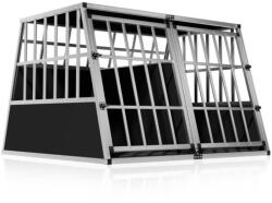 Cadoca BRUNO kutyaszállító box, 97x90x70cm, ezüst/fekete Cadoca