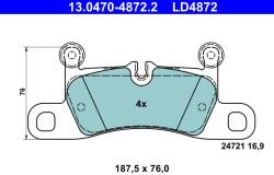 ATE Sada brzdových platničiek kotúčovej brzdy ATE 13.0470-4872.2 (13.0470-4872.2)