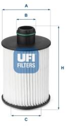 UFI Olejový filter UFI 25.093. 00 (25.093.00)