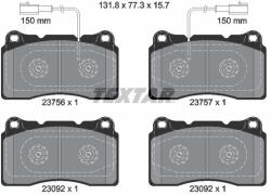 TEXTAR Sada brzdových platničiek kotúčovej brzdy TEXTAR 2375601 (2375601)