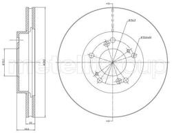 METELLI Brzdový kotúč METELLI 23-0503C (23-0503C)