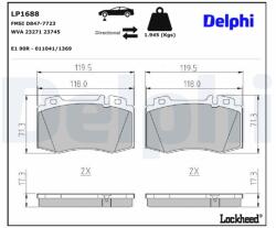 DELPHI Klocki Ham. Mercedes S W220 (lp1688)