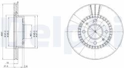 DELPHI Brzdový kotúč DELPHI BG3134 (BG3134)