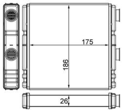 MAHLE Výmenník tepla vnútorného kúrenia MAHLE AH 262 000S (AH 262 000S)
