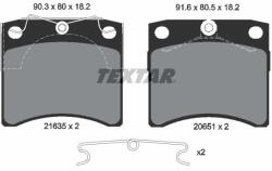 TEXTAR Sada brzdových platničiek kotúčovej brzdy TEXTAR 2163501 (2163501)