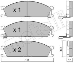 METELLI Sada brzdových platničiek kotúčovej brzdy METELLI 22-0107-1 (22-0107-1)