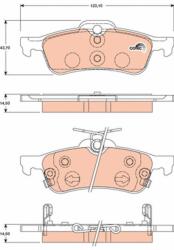 TRW Sada brzdových platničiek kotúčovej brzdy TRW GDB3458 (GDB3458)