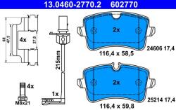 ATE Sada brzdových platničiek kotúčovej brzdy ATE 13.0460-2770.2 (13.0460-2770.2)