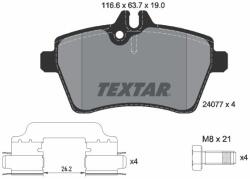 TEXTAR Sada brzdových platničiek kotúčovej brzdy TEXTAR 2407702 (2407702)