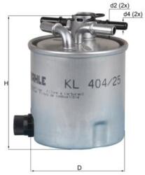 MAHLE Filtr Paliwa Dacia Renault (kl 404/25)