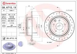 BREMBO Brzdový kotúč BREMBO 08. A715.1X (08.A715.1X)