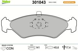 VALEO Sada brzdových platničiek kotúčovej brzdy VALEO 301043 (301043)