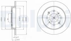 DELPHI Tarcza Ham. Honda Jazz 08- Tyl (bg4334c)
