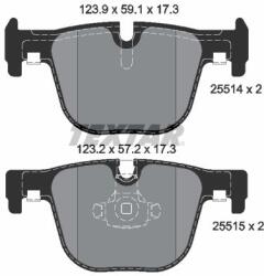 TEXTAR Sada brzdových platničiek kotúčovej brzdy TEXTAR 2551401 (2551401)