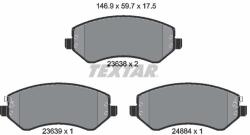 TEXTAR Sada brzdových platničiek kotúčovej brzdy TEXTAR 2363801 (2363801)