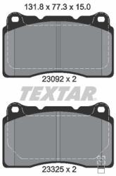 TEXTAR Sada brzdových platničiek kotúčovej brzdy TEXTAR 2309204 (2309204)