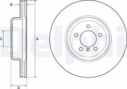 DELPHI Tarcza Ham. Bmw 3 F30 11- (bg9158c)