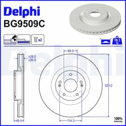 DELPHI Brzdový kotúč DELPHI BG9509C (BG9509C)