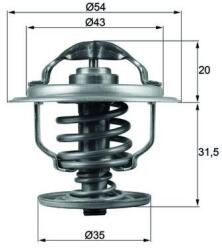MAHLE Termostat chladenia MAHLE TX 109 87D (TX 109 87D)