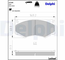 DELPHI Klocki Ham. Mercedes 207-310 (lp180)
