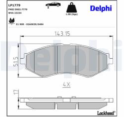 DELPHI Klocki Ham. Lanos/nubira (lp1779)