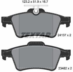 TEXTAR Sada brzdových platničiek kotúčovej brzdy TEXTAR 2413701 (2413701)