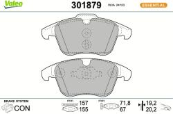 VALEO Sada brzdových platničiek kotúčovej brzdy VALEO 301879 (301879)