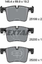 TEXTAR Sada brzdových platničiek kotúčovej brzdy TEXTAR 2519901 (2519901)