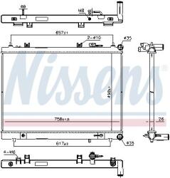 NISSENS Chladič motora NISSENS 606308 (606308)