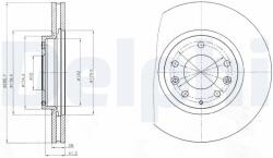 DELPHI Brzdový kotúč DELPHI BG4256 (BG4256)