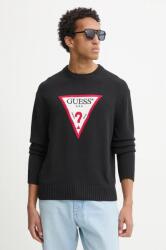 Guess Jeans pamut pulóver - fekete L - answear - 22 890 Ft
