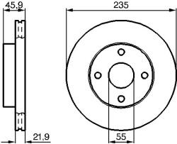 Bosch Brzdový kotúč BOSCH 0 986 478 787 (0 986 478 787)