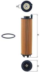 MAHLE Olejový filter MAHLE OX 1301D (OX 1301D)