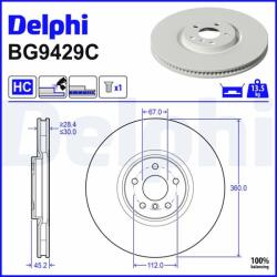 DELPHI Brzdový kotúč DELPHI BG9429C (BG9429C)