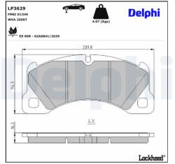 DELPHI Klocki Hamulcowe Przod (lp3629)