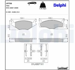 DELPHI Klocki Ham. Vw 19mm (lp756)