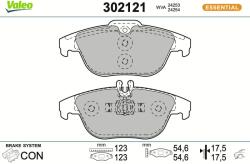 VALEO Sada brzdových platničiek kotúčovej brzdy VALEO 302121 (302121)