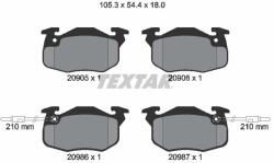 TEXTAR Sada brzdových platničiek kotúčovej brzdy TEXTAR 2090506 (2090506)