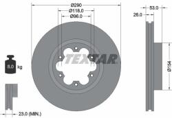 TEXTAR Brzdový kotúč TEXTAR 93240600 (93240600)