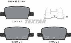 TEXTAR Sada brzdových platničiek kotúčovej brzdy TEXTAR 2250201 (2250201)