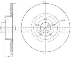 METELLI Brzdový kotúč METELLI 23-0472C (23-0472C)