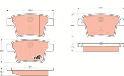 TRW Sada brzdových platničiek kotúčovej brzdy TRW GDB1665 (GDB1665)