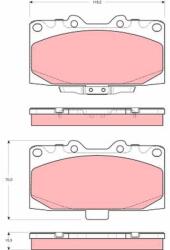 TRW Sada brzdových platničiek kotúčovej brzdy TRW GDB3307 (GDB3307)