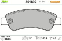 VALEO Sada brzdových platničiek kotúčovej brzdy VALEO 301892 (301892)