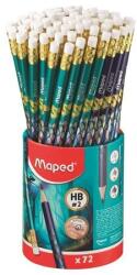 Maped Grafitceruza radírral, ceruzatartó, HB, háromszögletű, MAPED "Dragon sárkány", 72 db (72 db) (IMA851830)