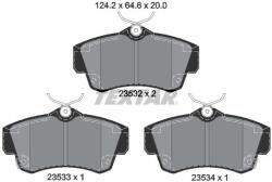 TEXTAR Sada brzdových platničiek kotúčovej brzdy TEXTAR 2353202 (2353202)