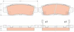 TRW Sada brzdových platničiek kotúčovej brzdy TRW GDB4455 (GDB4455)